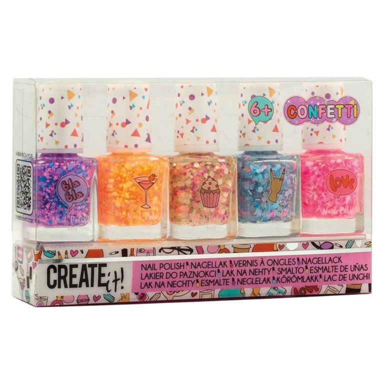 Set Esmalte De Uñas Confeti