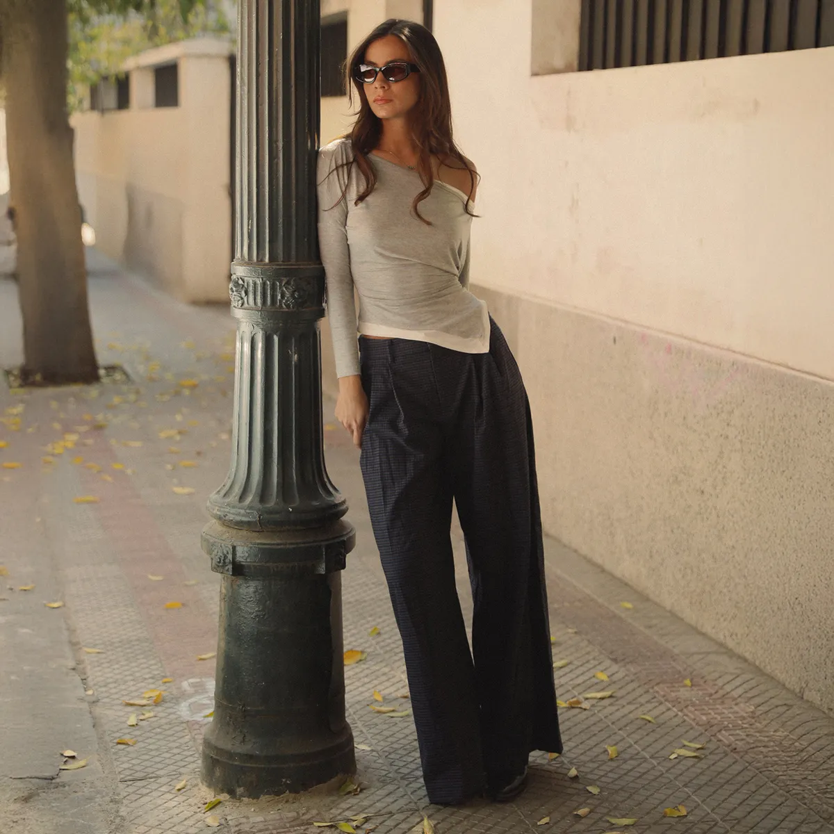 SYBILLA - Polera Manga Larga Layering Mujer Sybilla
