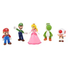 NINTENDO - Set De 5 Figuras 6 Cm Super Mario Bros