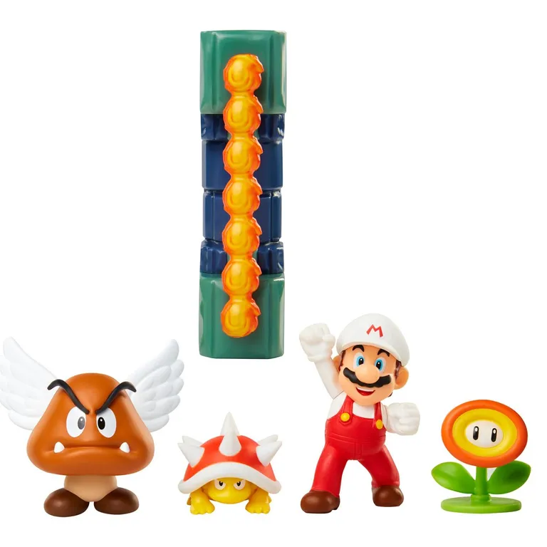 Playset Con Figura 6 Cm Lava Castillo Super Mario Bros