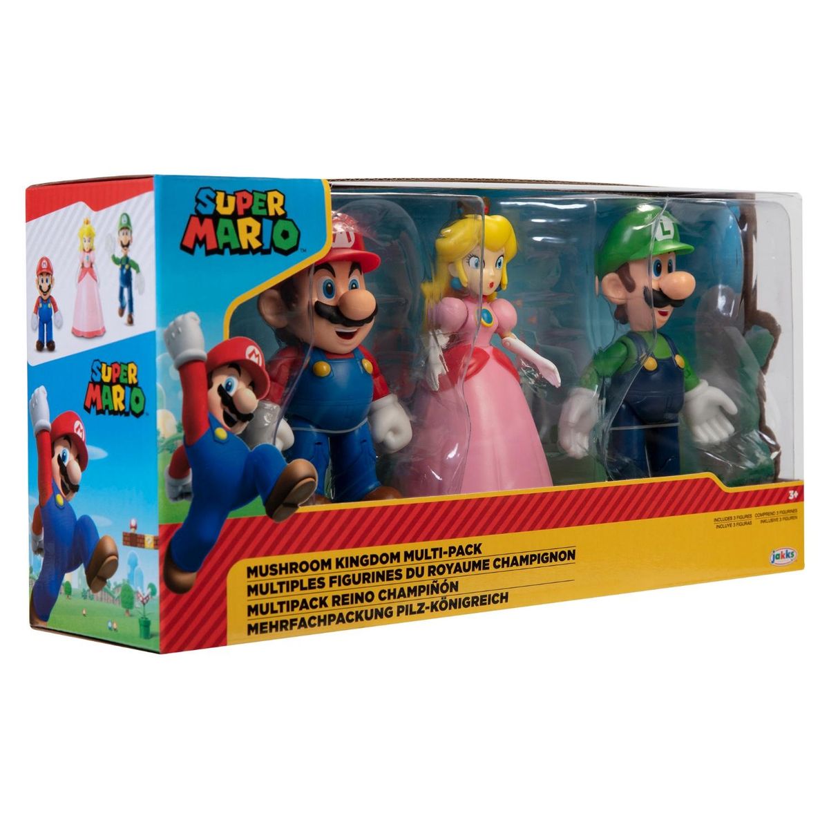  - Set 3 Figuras 10 Cm Mushroom Super Mario Bros