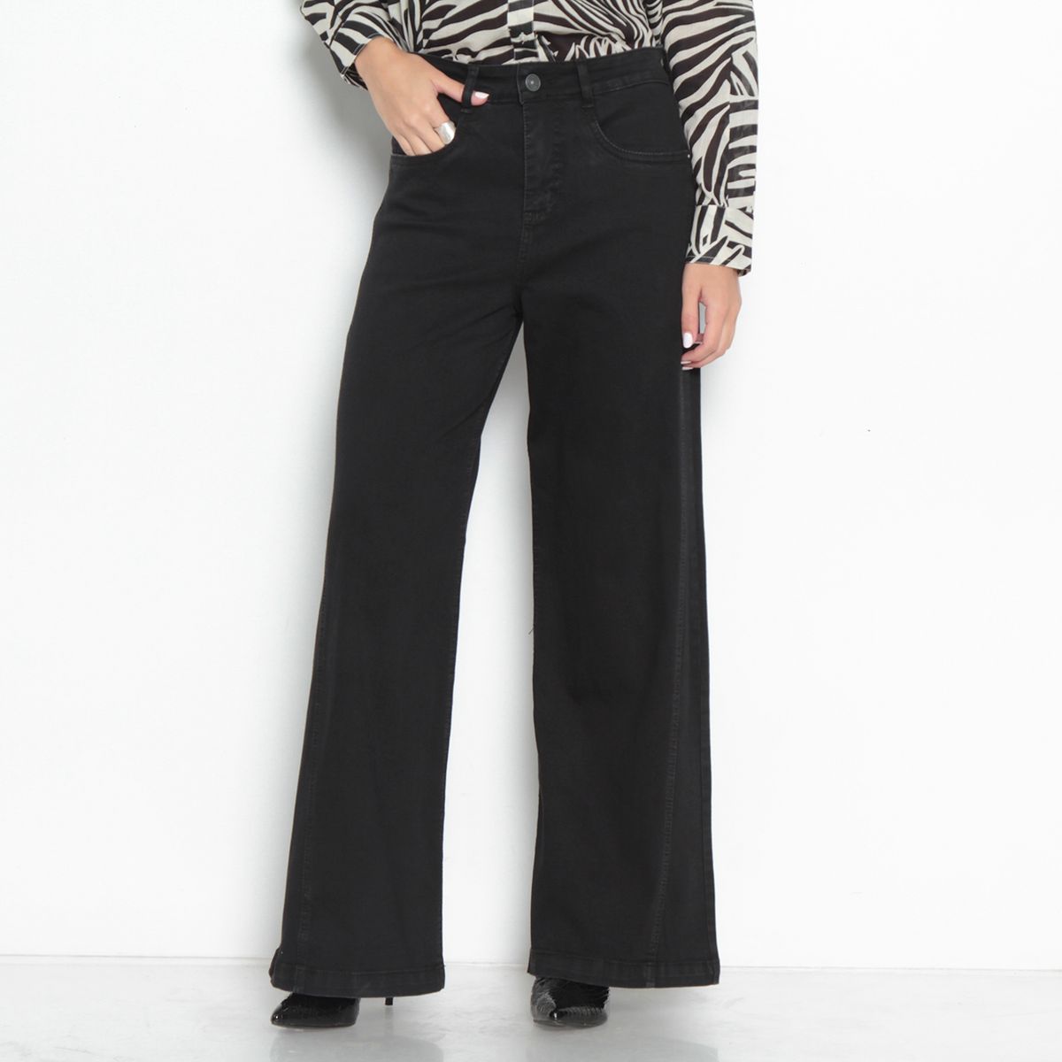 WADOS - Jeans Wide Leg Tiro Alto Mujer Wados