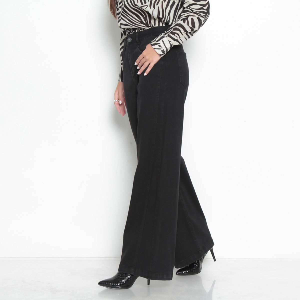 WADOS - Jeans Wide Leg Tiro Alto Mujer Wados