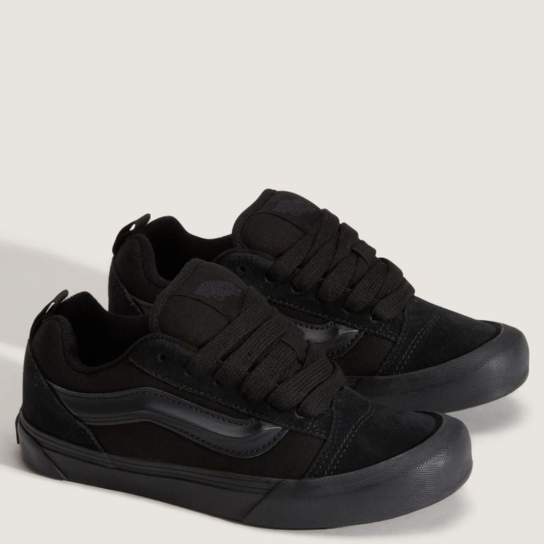 VANS Knu Skool Zapatilla Urbana Niño Cuero Negro (38 A 39)