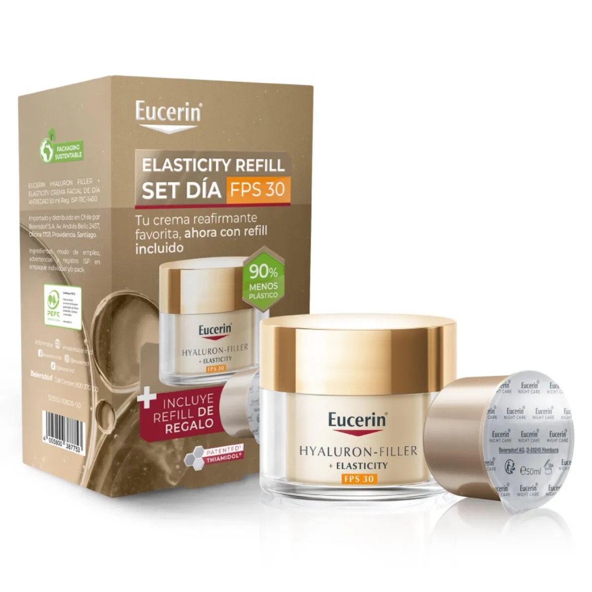 EUCERIN - Pack Eucerin DM26 Elasticity Refill día