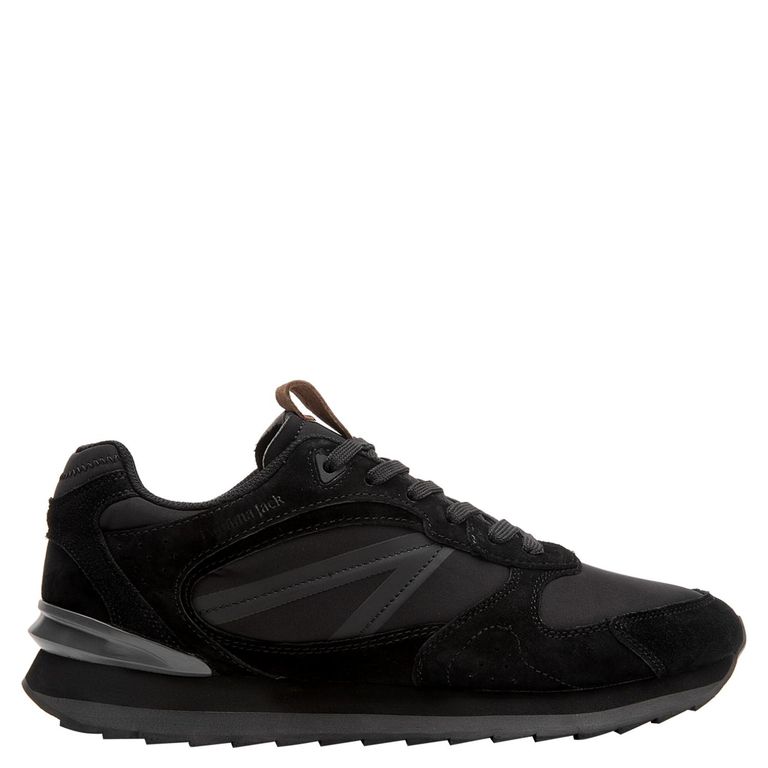 Zapatilla Urbana Hombre Cuero Negro