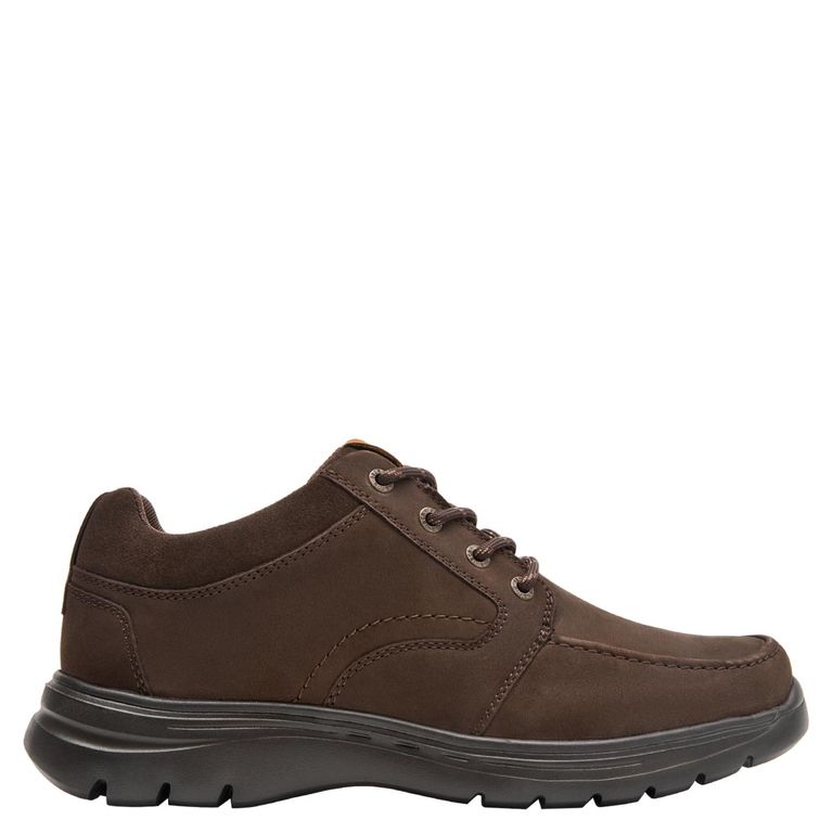 Zapato Casual Hombre Cuero Café Oscuro