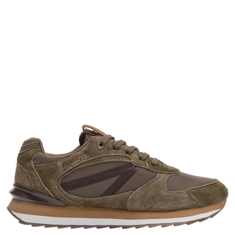 Zapatilla Urbana Hombre Cuero Beige