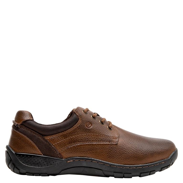 Zapato Casual Hombre Cuero Café