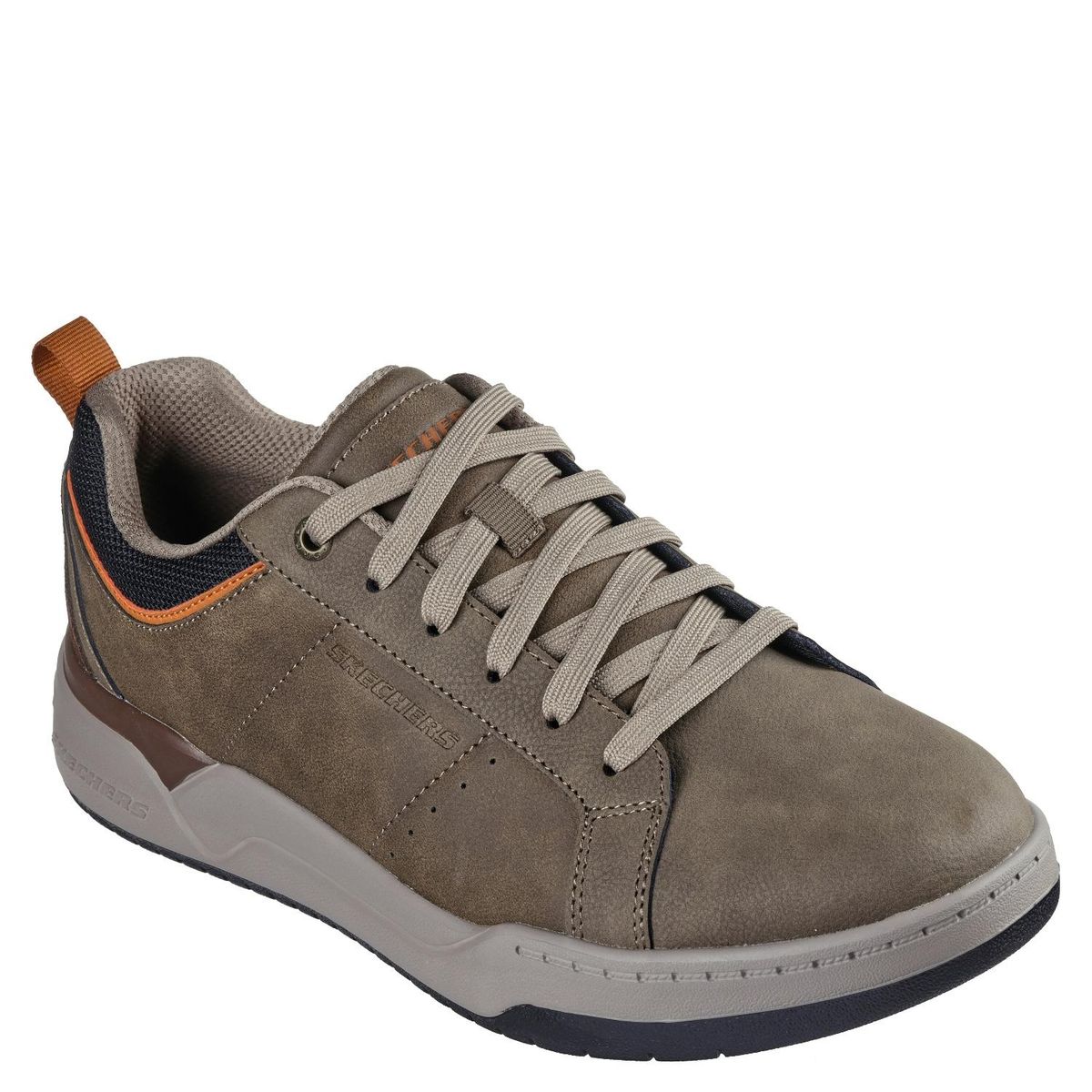 SKECHERS - Zapatilla Urbana Hombre Cuero Verde Skechers