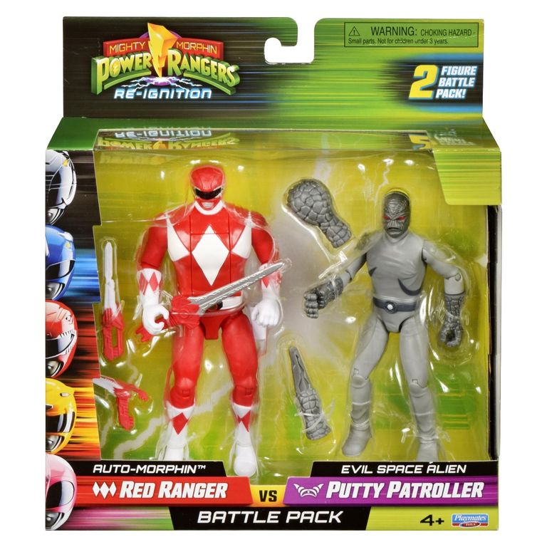 POWER RANGERS Power Ranger Rojo Vs Putty Patroller 3 Unidades