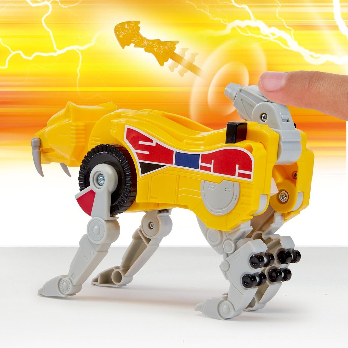 IMEXPORTA - Power Ranger Dinozord Sabertooth Tiger Combinable