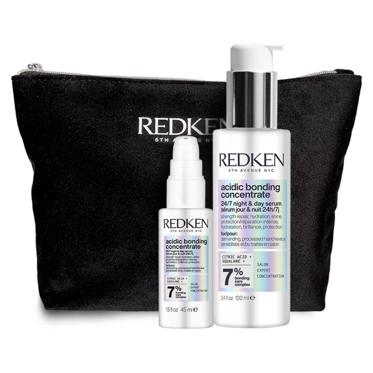 REDKEN - Set Reparación Total Cabello Dañado Serum 24/7 Acidic Bonding Concentrate 100ml + 45ml Redken