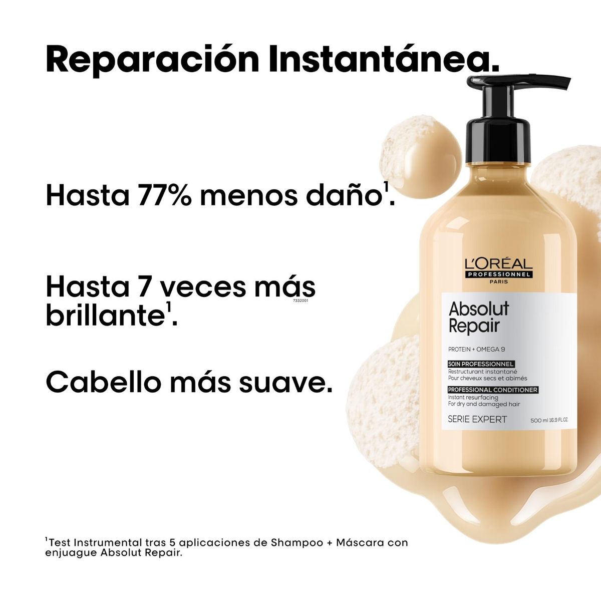 LOREAL PROFESSIONNEL - Shampoo 500ml + Acondicionador 500ml Absolut Repair Loreal Professionnel
