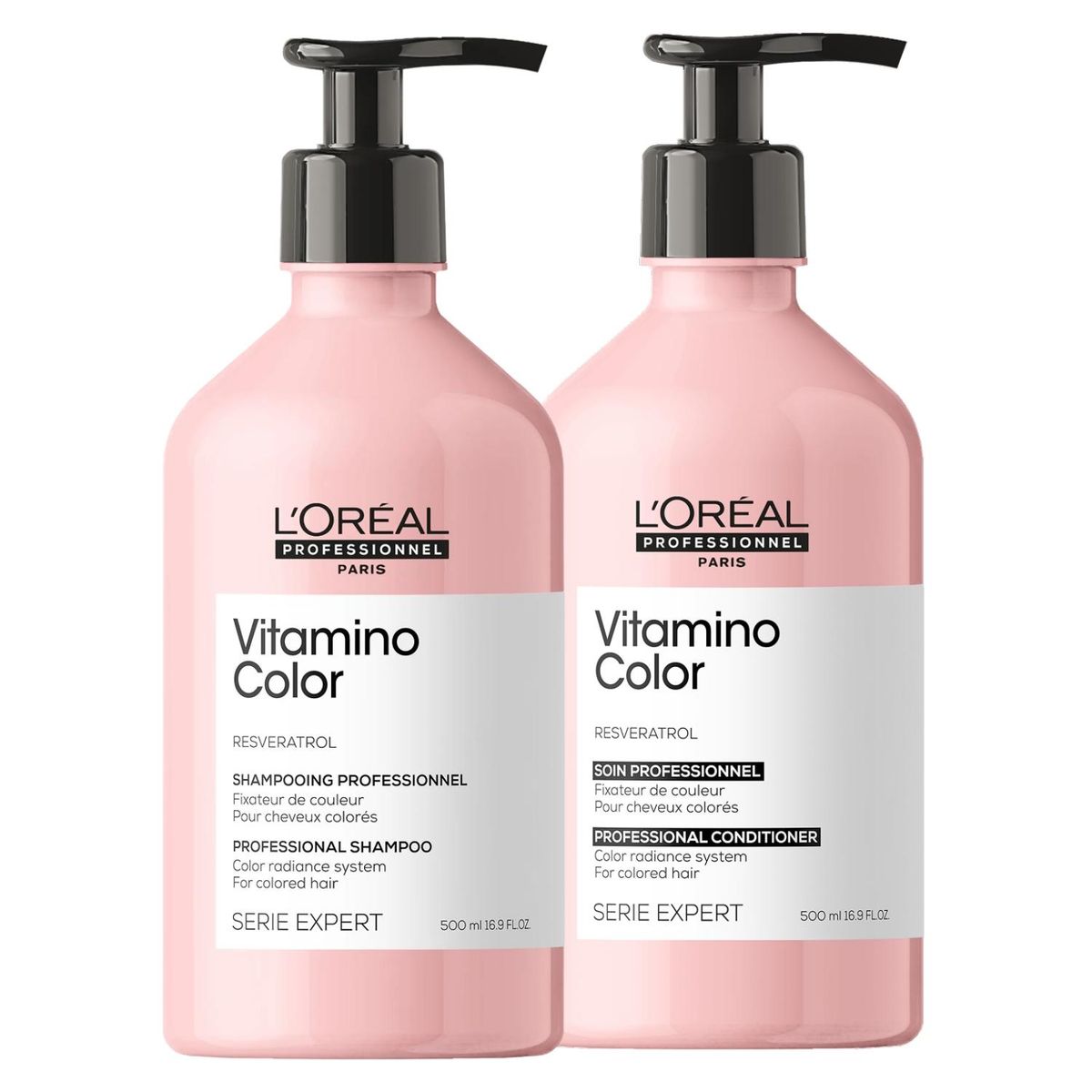 LOREAL PROFESSIONNEL - Shampoo 500ml + Acondicionador 500ml Vitamino Color Loreal Professionnel
