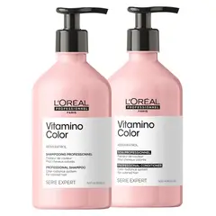 LOREAL PROFESSIONNEL - Shampoo 500ml + Acondicionador 500ml Vitamino Color