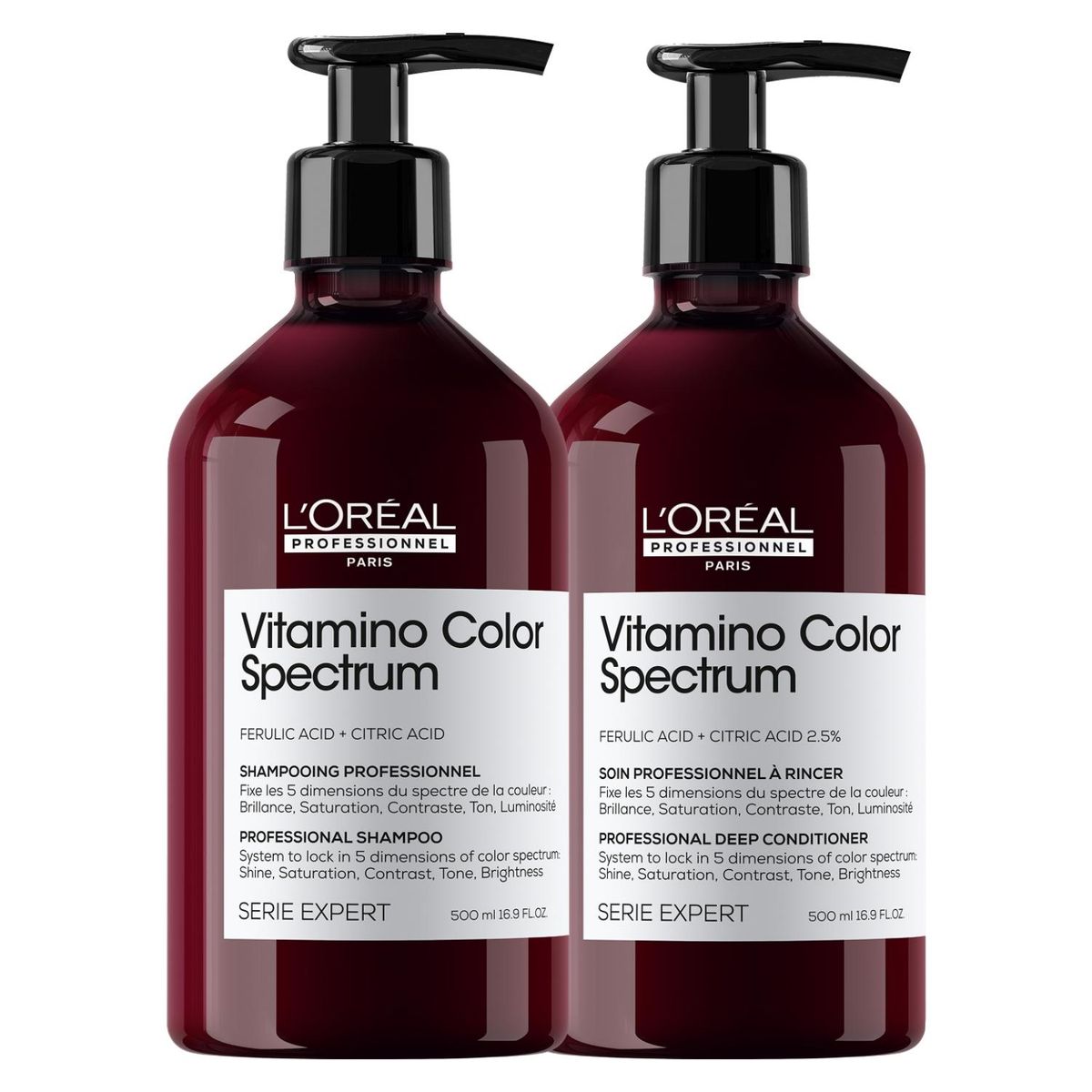 LOREAL PROFESSIONNEL - Shampoo 500ml + Acondicionador 500ml Vitamino Cs Loreal Professionnel