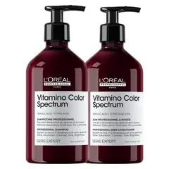 LOREAL PROFESSIONNEL - Shampoo 500ml + Acondicionador 500ml Vitamino Cs