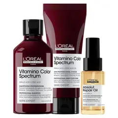 LOREAL PROFESSIONNEL - Shampoo 300ml + Acondiconador 200ml Vcs + Aceite 30ml Ar