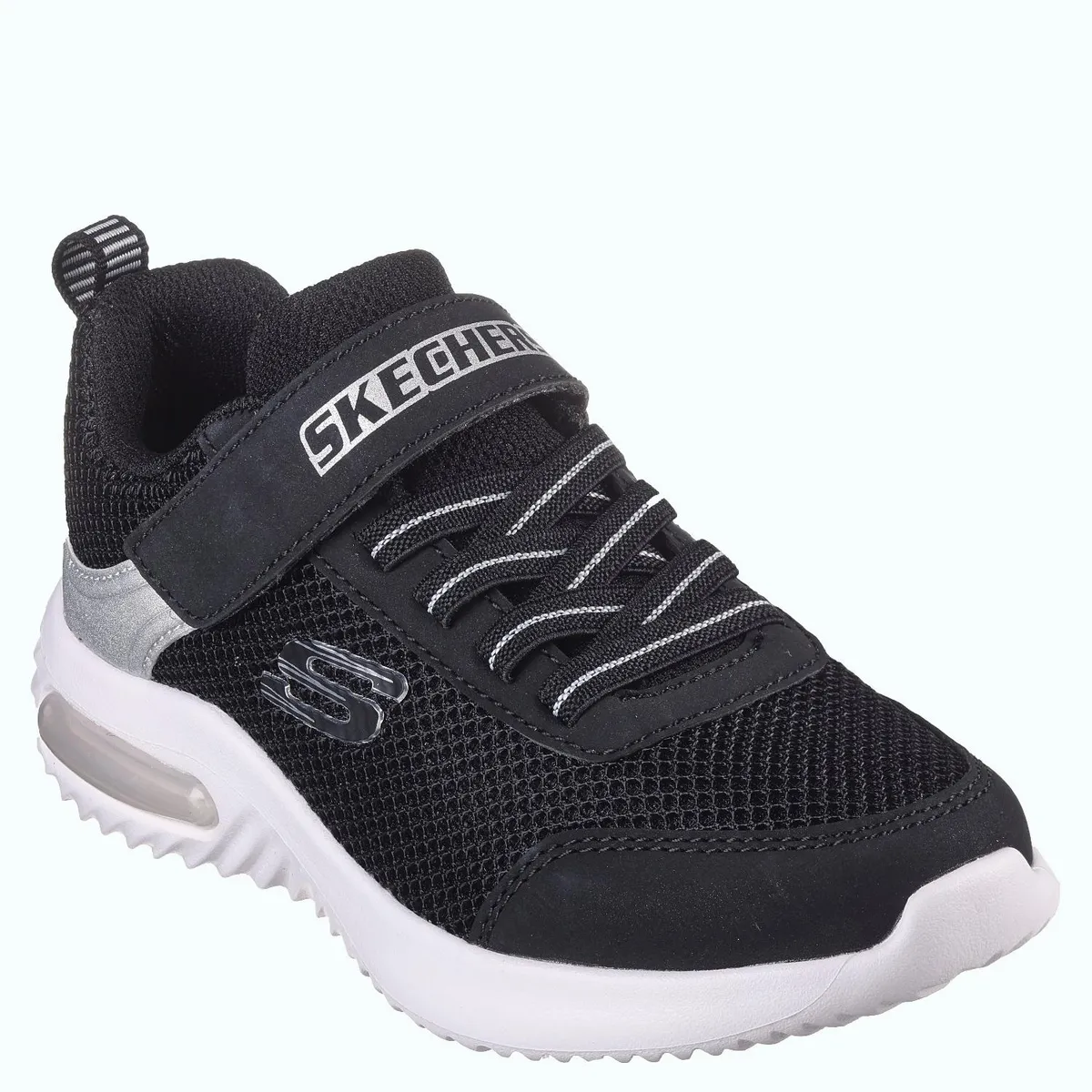SKECHERS - Bounder Tech Zapatilla Urbana Niño Negro (26 a 33) Skechers
