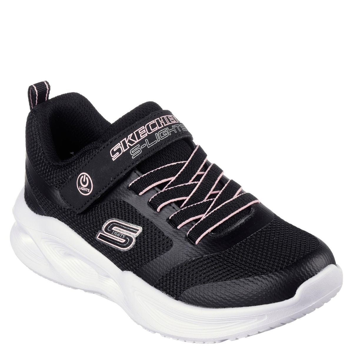 SKECHERS - Sola Glow Zapatilla Urbana Niña Negro (26 a 33) Skechers