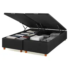 FLEX - Base Baúl Negra 2 Plazas BD