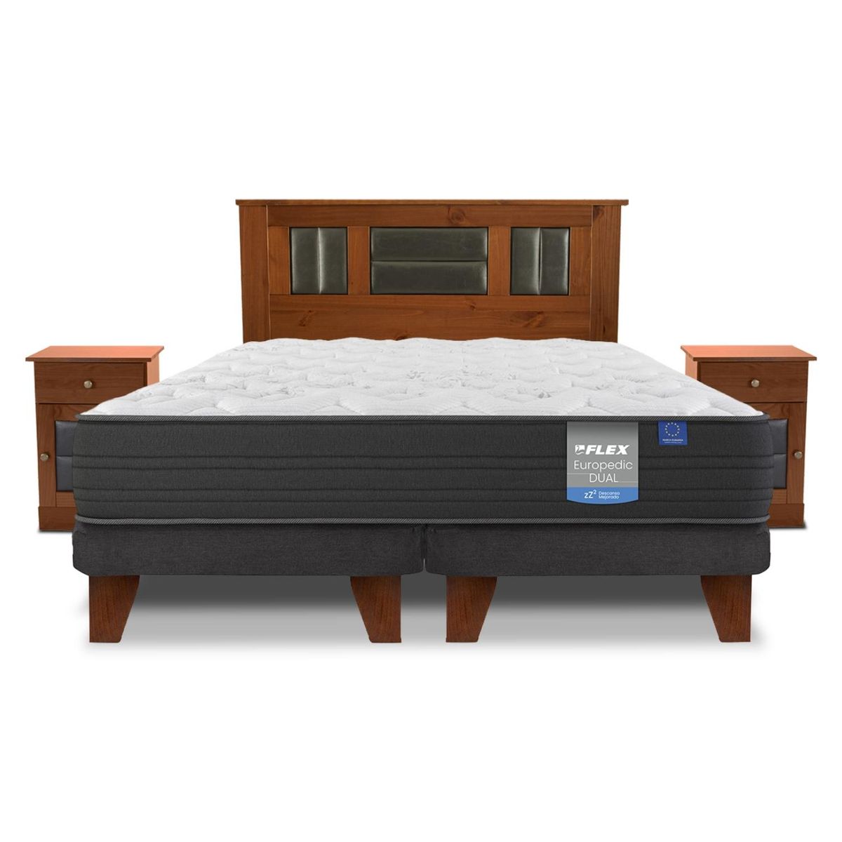 FLEX - Cama Europea Europedic 2 Plazas Bx Set Lorraine Flex