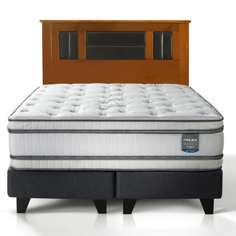 Cama Europea Majesty 2 Plazas Respaldo Lorraine