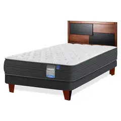 FLEX - Cama Europea Europedic 1.5 Plazas + Respaldo Colonia