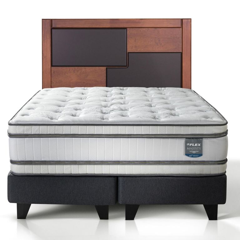 Cama Europea Majesty 2 Plazas Respaldo Colonia