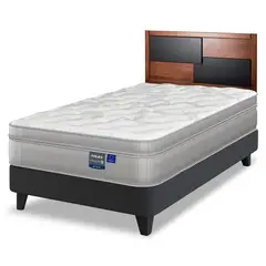 FLEX - Cama Europea Paradise 1.5 Plazas + Respaldo Colonia