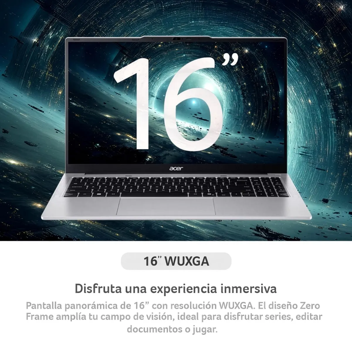 ACER - Notebook Aspire Lite AL16-53P-578Y-1 Intel Ultra 5 8 Núcleos 16GB RAM 512GB SSD 16" WUXGA