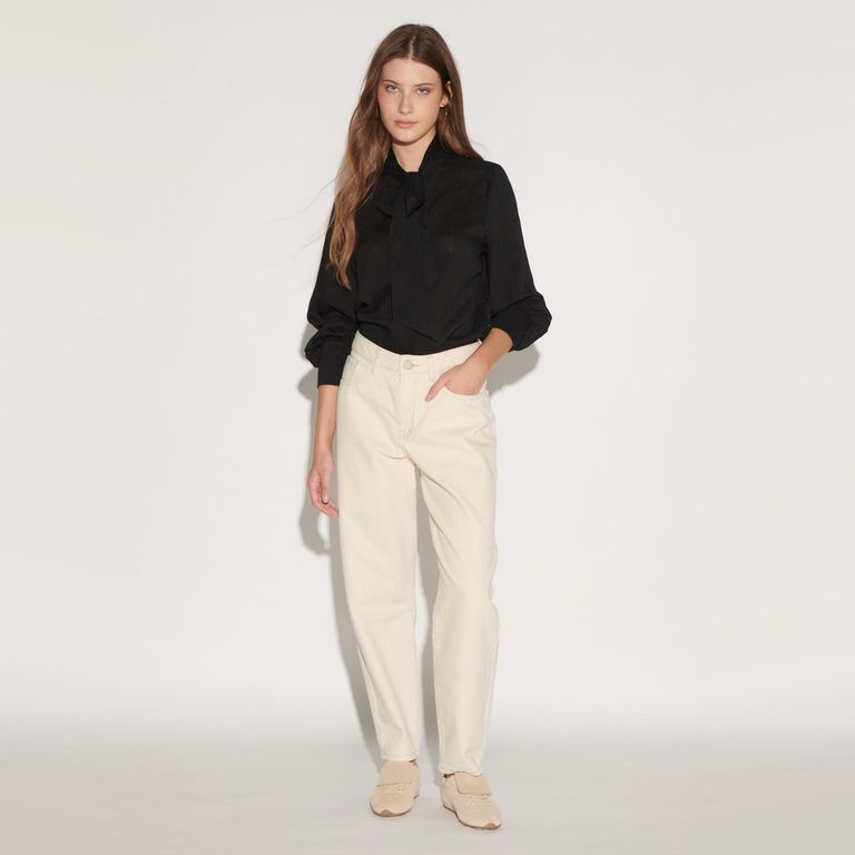 Pantalón Mom Tiro Alto Mujer