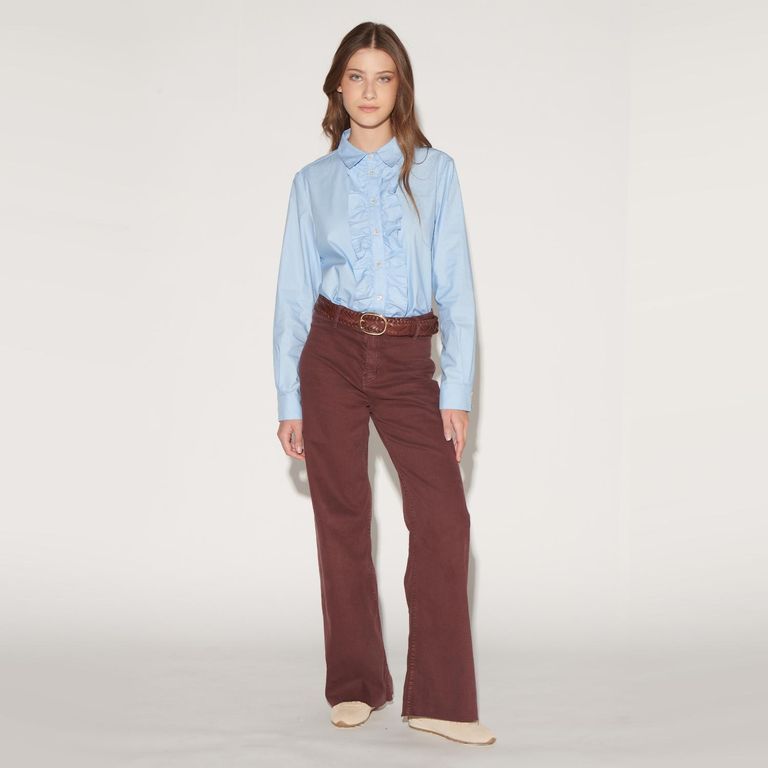 Pantalón Wide Leg Tiro Alto Mujer