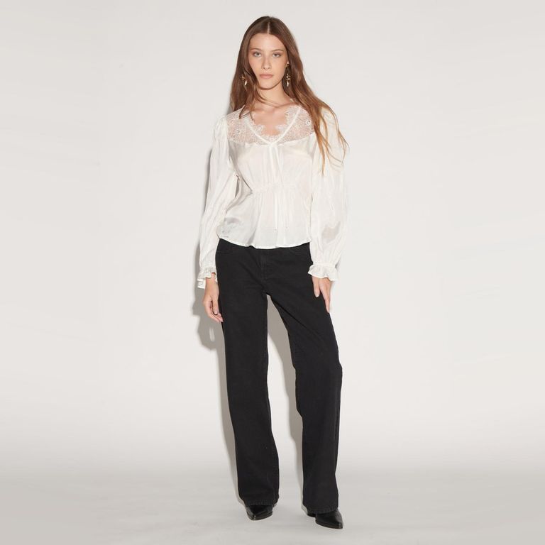 Pantalón Mom Tiro Alto Mujer