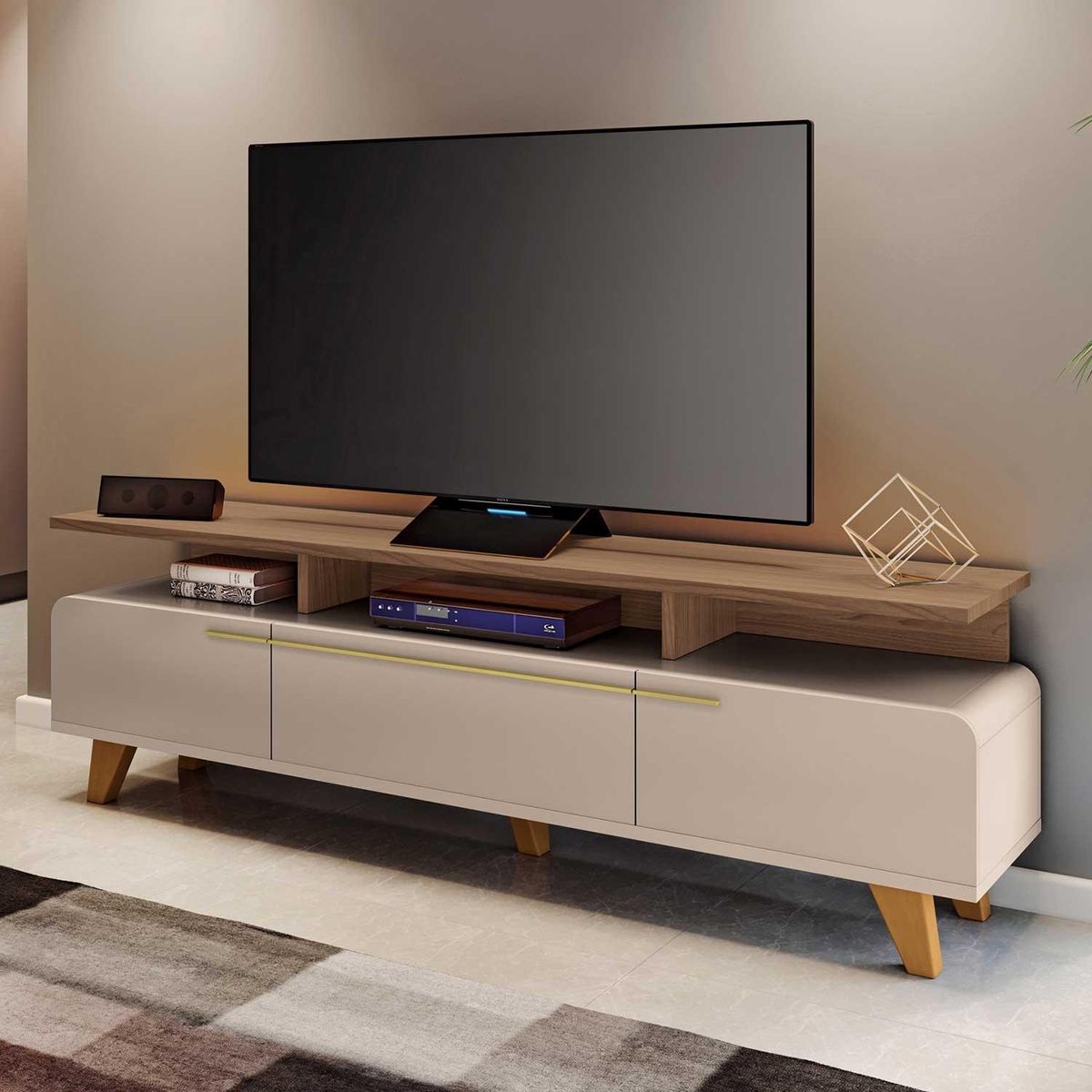 MICA - Rack Siena 200 Tv70 Off White Mica