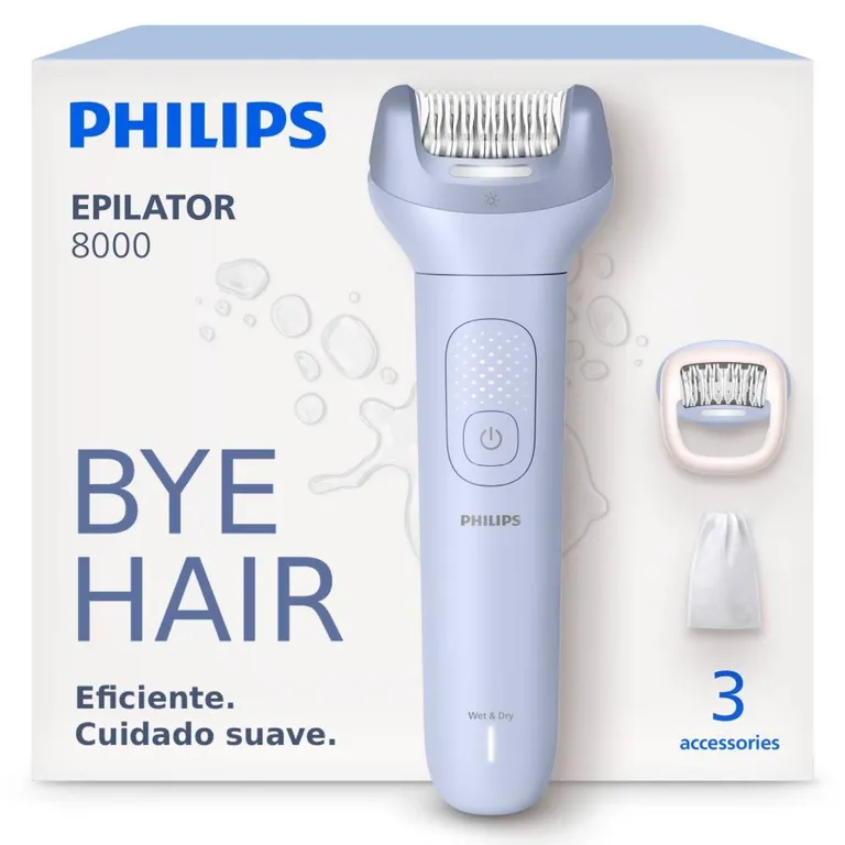 Depiladora Eléctrica Serie 8000 BRE708/00 Inalámbrica