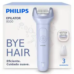 PHILIPS - Depiladora Eléctrica Serie 8000 BRE708/00 Inalámbrica
