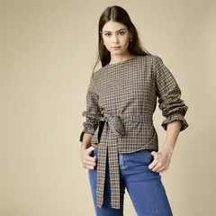 CAER EN GRACIA - Blusa Amarra Delia Mujer