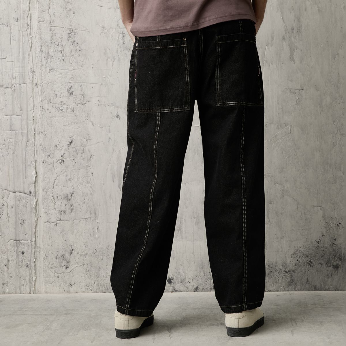 AMERICANINO - Jeans Baggy Tiro Medio Hombre Americanino