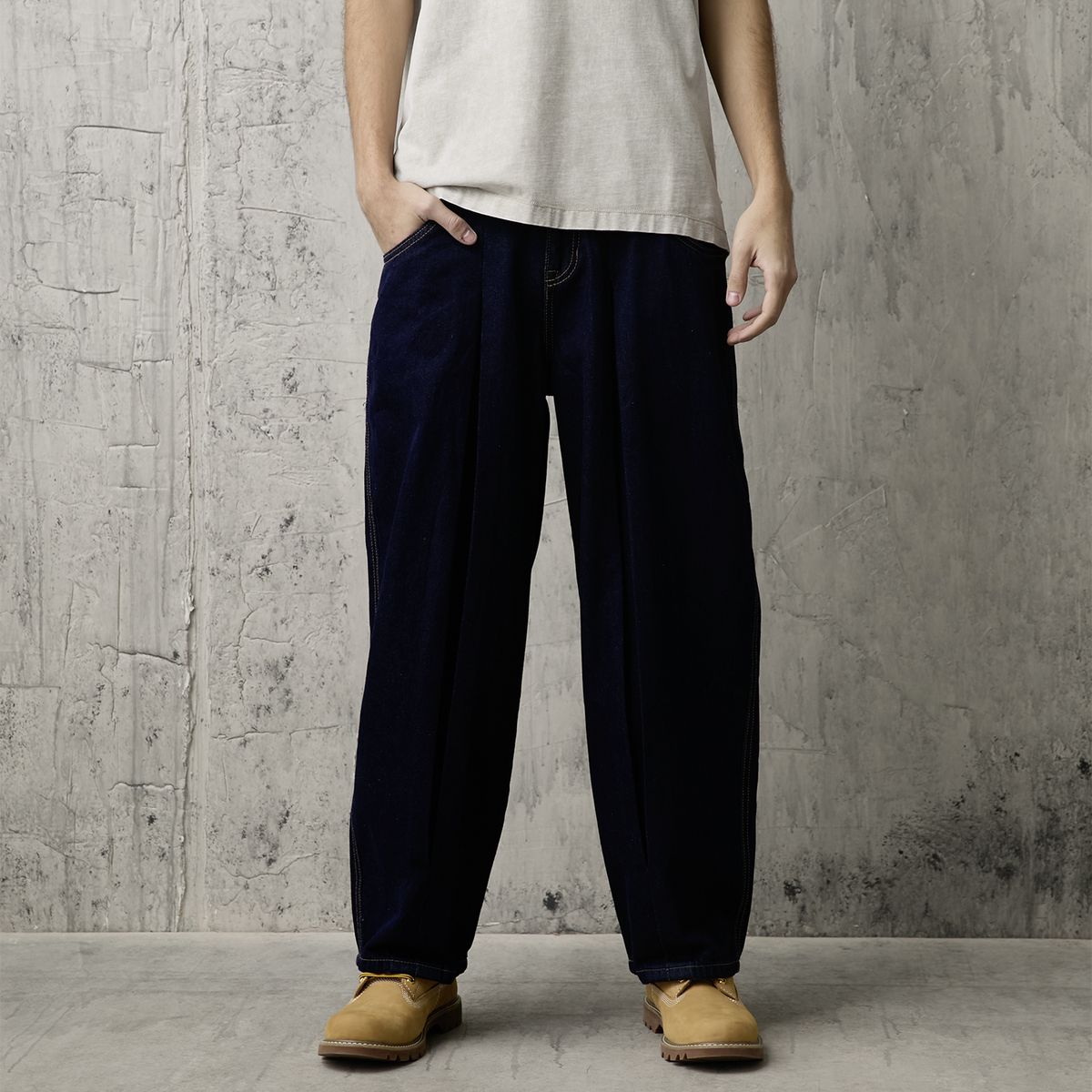 AMERICANINO - Jeans Balloon Tiro Medio Hombre Americanino