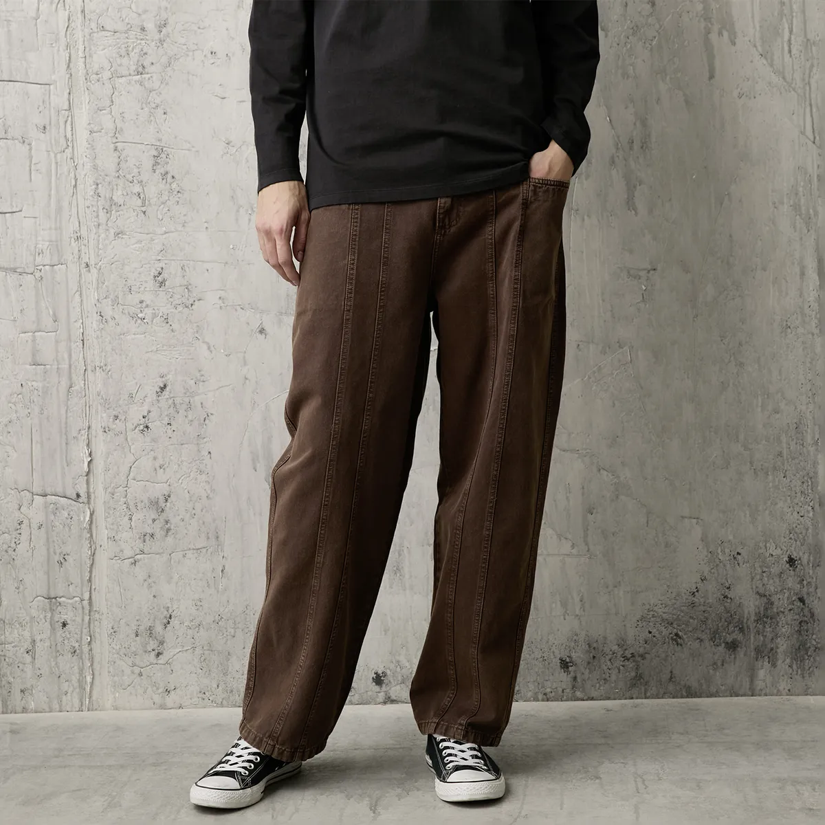 AMERICANINO - Jeans Baggy Tiro Medio Hombre Americanino