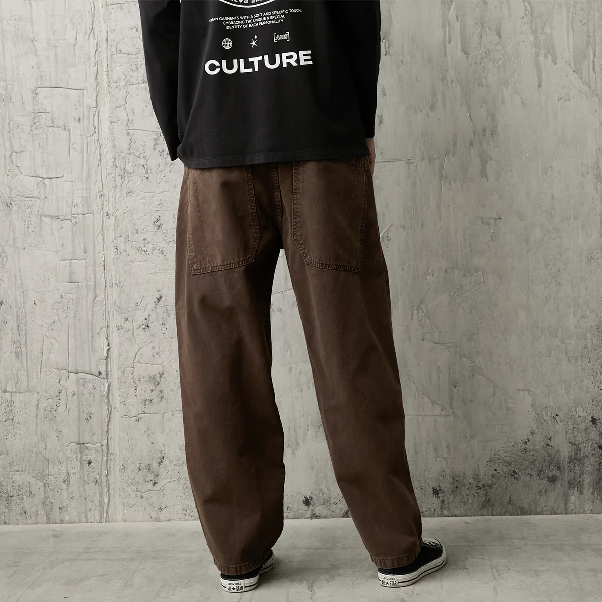 AMERICANINO - Jeans Baggy Tiro Medio Hombre Americanino