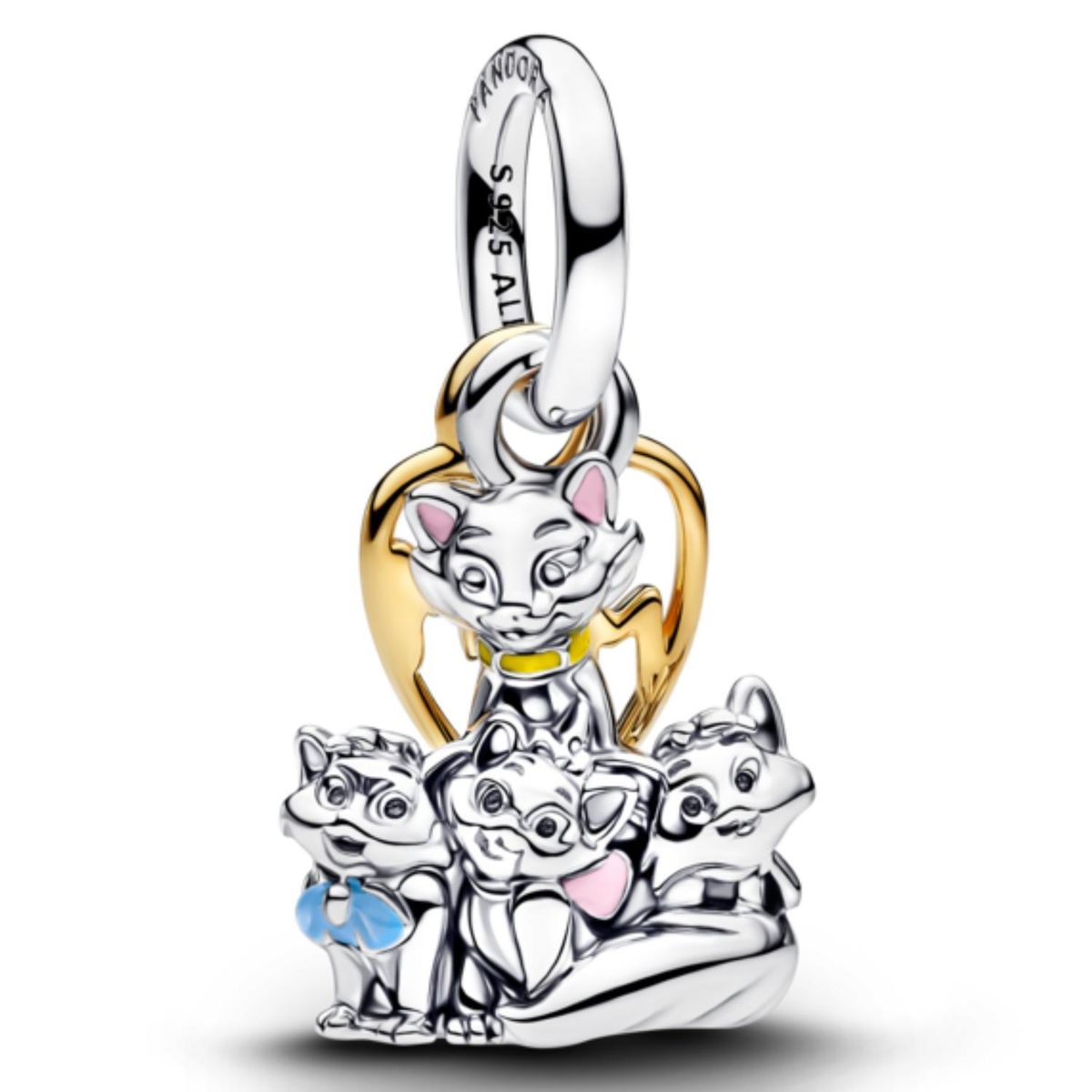 PANDORA - Charm Colgante Duquesa y Gatitos de Los Aristogatos de Disney Mujer Pandora