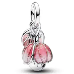 PANDORA - Charm Colgante de Dos Tonos Flor Floreciendo Mujer