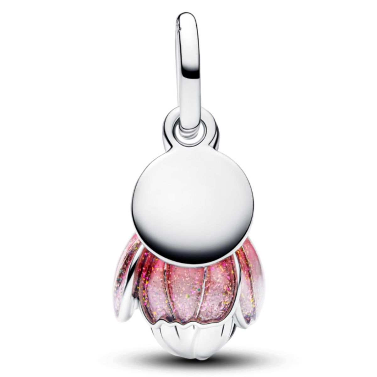 PANDORA - Charm Colgante de Dos Tonos Flor Floreciendo Mujer Pandora