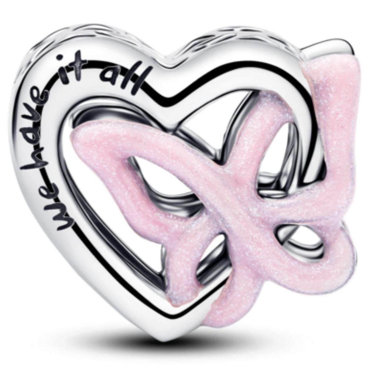 PANDORA - Charm Corazón y Mariposa Entrelazados Mujer Pandora