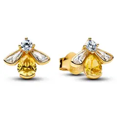 PANDORA - Aros de Botón Abeja Miel Mujer