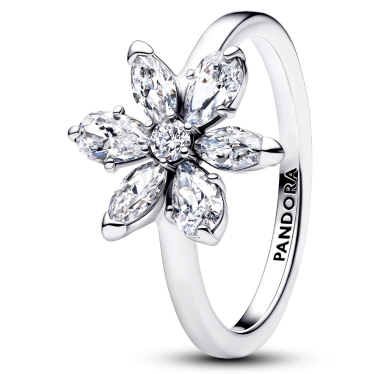 PANDORA - Anillo Cóctel de Flores Estilo Herbario Brillante Mujer Pandora