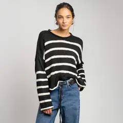 LOLITA LPK - Chaleco Breda Negro/crudo Mujer